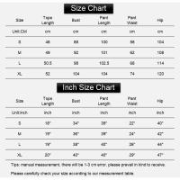 Conjunto De Pijamas De Seda Para Mujer Lencería Dormir Vuelta Sexy Sin Mangas Con Aros Y Pantalones Ropa Interior De Verano - details 2