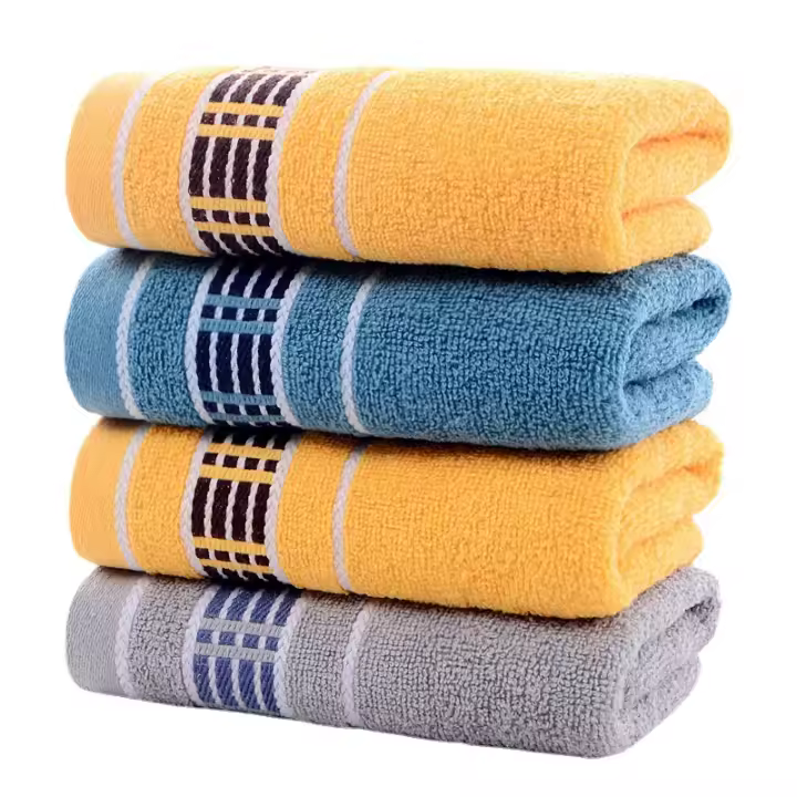Juego de Toallas de Baño de Algodón 100% 6 Piezas, Tamaño 35X75CM, Secado Rápido, Suave - 1