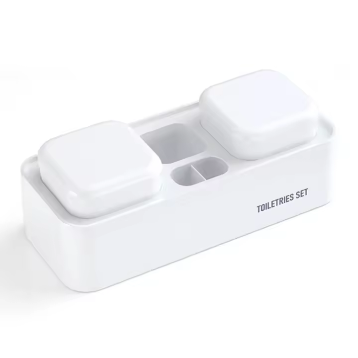 Soporte de cepillo de dientes para baño, taza de cepillado de dientes, Caddy, accesorios de baño para niños, adultos y parejas - 1