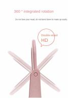 Espejo redondo de plástico para maquillaje, espejo clásico personalizado de doble cara, giratorio de 360 grados, con aumento - details 0