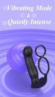 Enchufe Vibrante Telescópico Masajeador Prostatal para Hombres Juguete Intimo con Anillo - details 1
