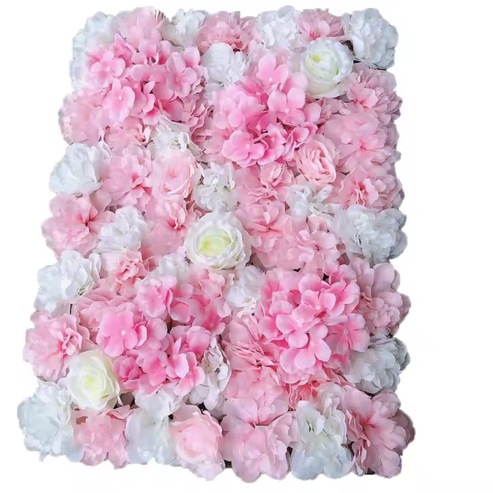 Panel Artificial de pared para fotografía, Fondo de flores decorativas para ducha nupcial, 12 unidades - 1