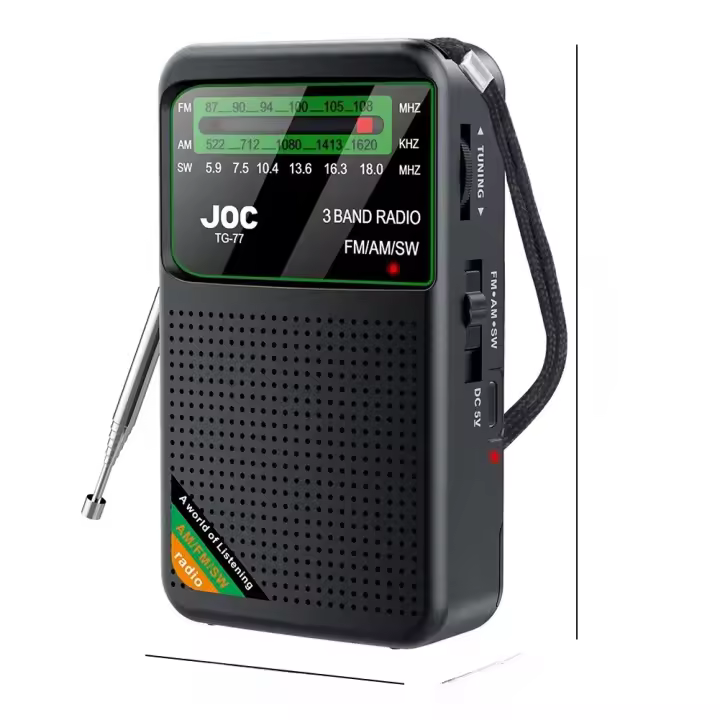 Radio Portátil Recargable Con Pantalla HD Y Altavoz Integrado FM AM SW Radio De Batería Tipo-C Para Ancianos - 1