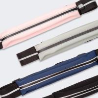 Riñonera de nailon para correr, riñonera deportiva ajustable reflectante con cremallera, riñoneras impermeables para correr, corredores atléticos - details 2