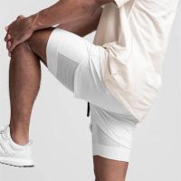 Pantalones cortos deportivos 2 en 1 para hombre, ropa deportiva de doble cubierta para correr, playa, gimnasio, entrenamiento - details 13