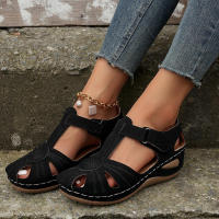 Sandalias de cuña para mujer, estilo de moda para boda - details 8