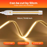Tira de luces LED COB de alto brillo, cinta de 288leds/M con enchufe europeo de 220V CRI RA90 para iluminación de jardín al aire libre, dormitorio y cocina - details 5