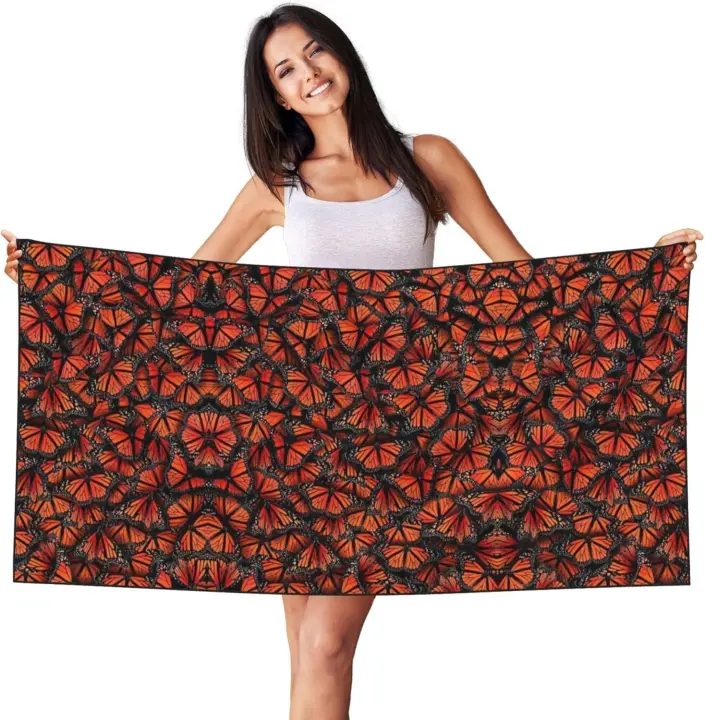 Toalla de camping con estampado de emperador para hombres y mujeres, piscina, baño, natación, yoga, toalla absorbente de spa - 1