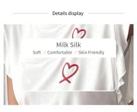 Conjunto De Pijama Para Mujer Estampado De Corazón Camiseta Corta Y Pantalones Largos Ropa De Dormir Estilo Casual De Verano Y Otoño - details 14