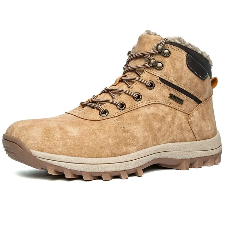 Botas impermeables de invierno para hombre, zapatos para la nieve muy cálidas y zapatos deportivos - 1