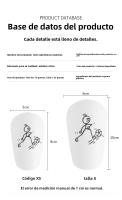 Mini espinillera de entrenamiento de fútbol para niños, almohadilla amortiguadora, tablero de vástago de PU, ligero, resistente al desgaste, Protector de piernas, 1 par - details 4