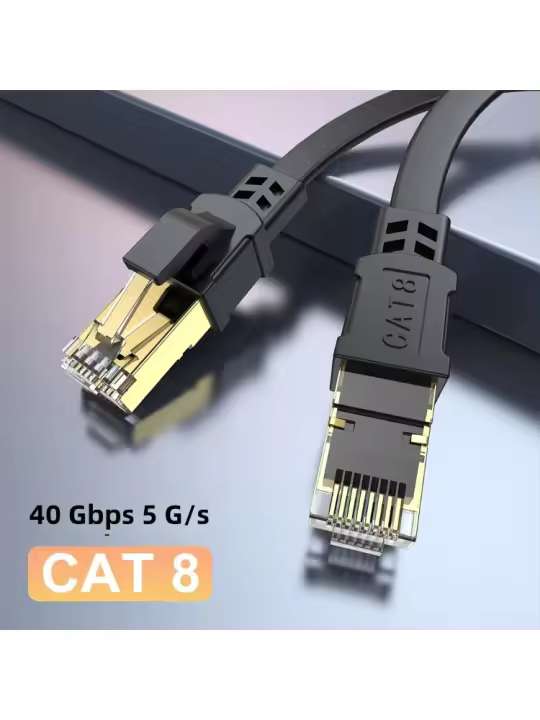 Cable Ethernet CAT 8 40Gbps 2000MHz RJ45 Rojo LAN Patch Cord Longitud de 10m a 100 Pies - 1