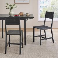 Sillas de Comedor, Juego de 4, Marco de Acero, Estilo Industrial, para Comedor, Salón, Cocina, Marrón Rústico y Negro - details 31