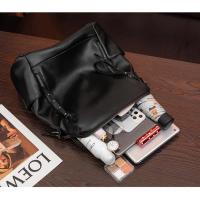 Mochila De piel auténtica para mujer, bolso de viaje de alta calidad, informal, de hombro, 2023 - details 12