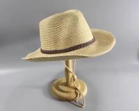 Sombrero de paja hueco de alta calidad para hombre, gorra plegable de playa de ala ancha, talla grande de hueso grande, sombrero Fedora con protección solar de 58CM, 60CM y 62CM - details 12
