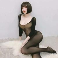 Camisón seductor transparente para mujer, lencería sexy a cuadros, medias de cuerpo entero, novedad 2024 - details 9