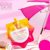 Protector solar blanqueador portátil SPF50 PA+++ Protección solar para rostro y cuerpo Crema UV iluminadora Apto para viajes 50 g - details 8