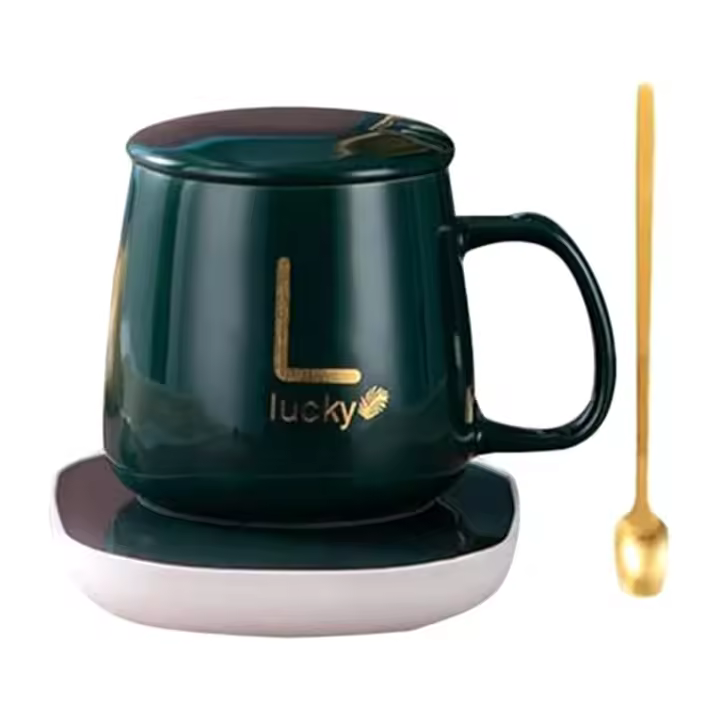 Calefacción-taza de café eléctrica a través de USB, caja de regalo, placa calefactora y taza de café, taza de té caliente, café, leche - 1