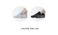 Calcetines de Yoga antideslizantes para mujer, medias de cinco dedos, sin espalda, algodón, silicona, 5 dedos, Ballet, gimnasio, Invierno - details 4