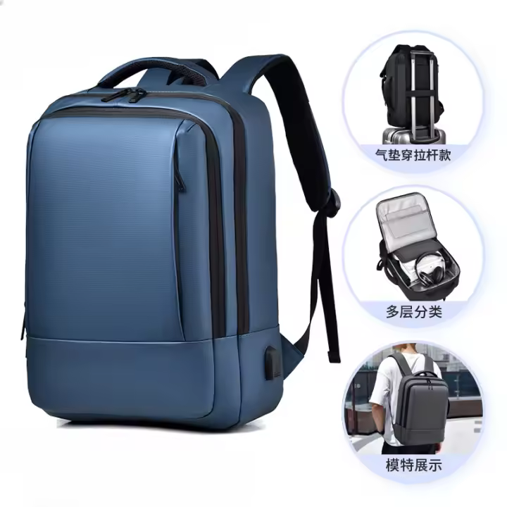 Mochila para hombres, mochila de viaje de gran capacidad, bolsa de computadora impermeable de 17.3 pulgadas para mujeres - 1