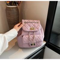 Mochila de mujer con cadena de rombos 2025 nueva mochila versátil de moda de primavera mini mochila - details 56