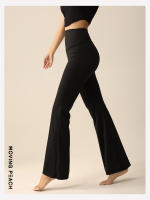 MOVING PEACH Pantalones Ancho de Yoga de Cintura Alta Suaves y Elásticos con Cintura de Tirón - details 16