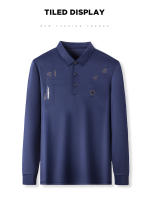 Camiseta de Hombre CASUMANL Estampado Sólido para Primavera y Otoño Cuello Doblado Casual - details 6