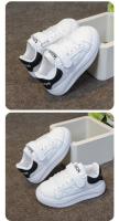 Zapatos blancos para niño y niña, zapatillas cómodas antideslizantes de suela gruesa suave, estilo coreano, Otoño, 2024 - details 8