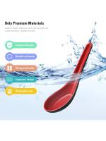 12/1PCS Mighty Porcelain Anti-Shock Spoon Japanese Rice Scoops Dumpling Porridge Soup Spoon Restaurant Kitchen Tableware Cutlery - details 7