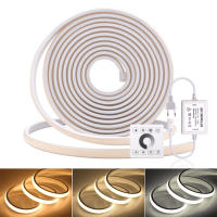 GAHADA Luces de Tira LED COB Dimables de Alta Brillo 288Leds/m Tela Flexible Impermeable Control Remoto Táctil de Pared - details 0