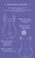Slimming Shapewear for Women Postpartum Tummy Control Body Shaper Butt Lifter Bodysuit Zipper Open Bust Open Crotch Corset Fajas - details 5
