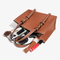 Bolso de mano vintage con asa superior para mujer, bolso de hombro de cuero PU sólido, bolso cruzado de gran capacidad, bolso de viajero, mochila de lujo de alta gama - details 8