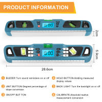 Inclinómetro Digital de nivel de espíritu, regla de escala Horizontal, transportador electrónico de pantalla LED, herramientas de medición de Base magnética - details 25