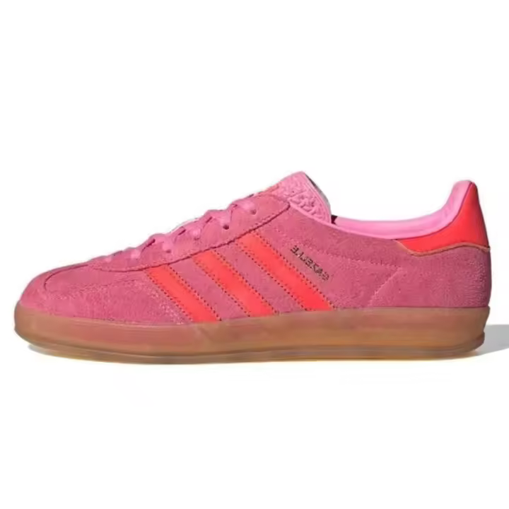 Leten Gazelle Indoor Better Scarlet Red White Casual Fashion German Training Hombres Mujeres Zapatillas de deporte Zapatos de skate JI2063 Decal - 1
