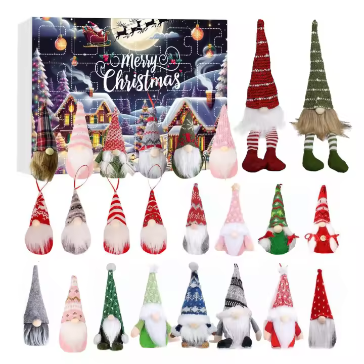 Calendario de Aventuras de Gnomos 2024 Conteo de 24 Días hasta Navidad - 1