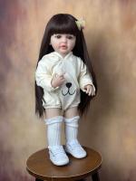 BZDOLL-Muñeca Reborn realista para niña, juguete de cuerpo completo de silicona de 22 pulgadas, regalo de cumpleaños encantador - details 4