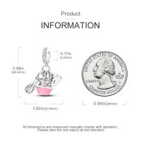Dijes de plata de ley 925 para pulseras, collar, joyería europea, colgante, cuentas, abalorio para mujer, mamá - details 2