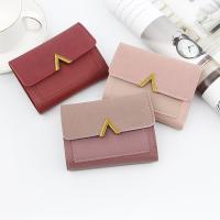 Cartera corta de cuero Vintage para mujer, tarjetero pequeño, monedero de moda para mujer - details 0