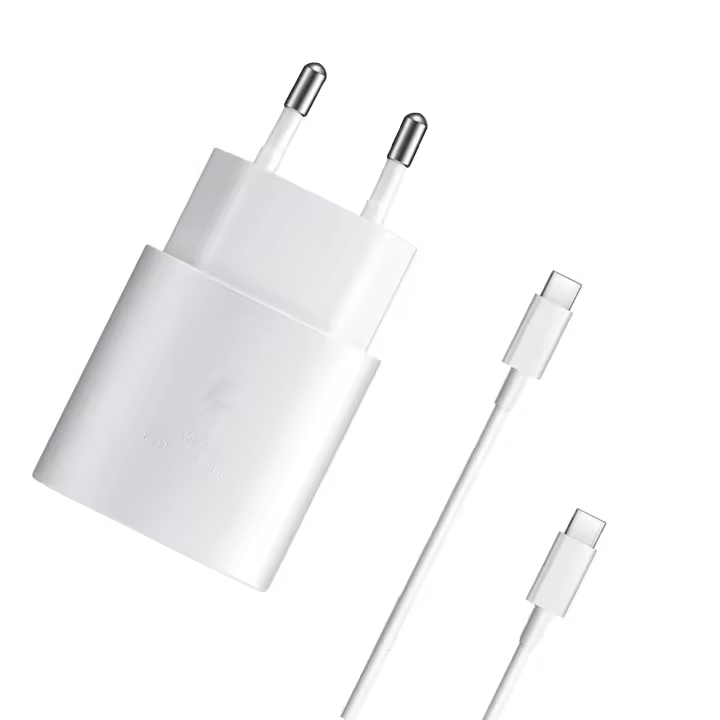 Cargador rápido tipo C PD 25W Adaptador USB C Longitud de 2m Para Samsung Galaxy S24 Ultra, S20/S21/S22/S23/A54/Note 8/9/1 - 1