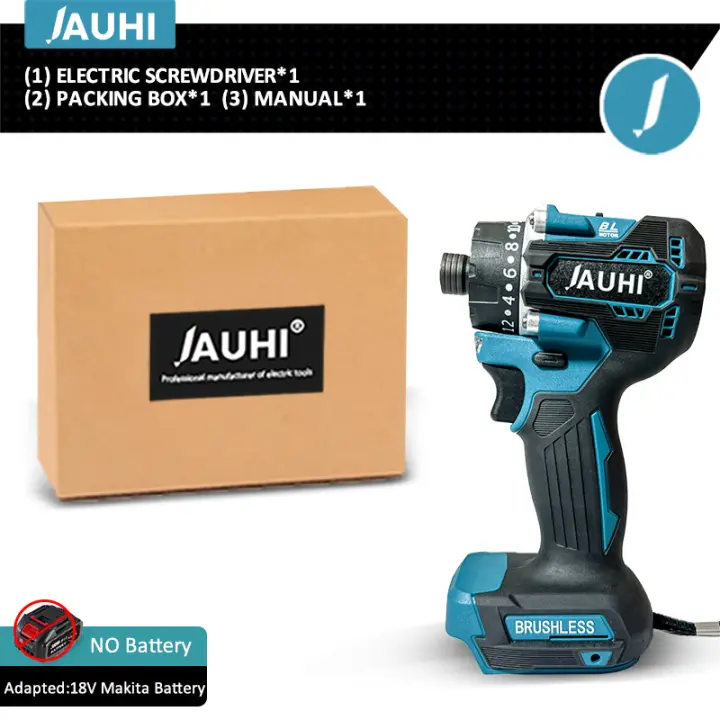 Alicatador eléctrico recargable sin escobillas portátil 20+1 Torque para batería Makita 18v Herramienta de mejora del hogar normal con batería - 1