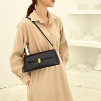 Bolso de hombro de cuero de PU para mujer, bolso pequeño, color sólido, de moda - details 13