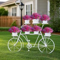 Flores Artificiales Vibrantes Resistentes a Rayos UV, Sin Desvanecimiento, Ideal para Jardines Domésticos, Colgados en Porches, Cajas de Ventana, Patios y Celebraciones Estacionales - details 8