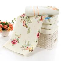 Toalla con estampado de flores para bebé, paño de baño suave y absorbente, de algodón, para ducha y cara, 74x34cm - details 4
