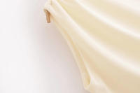 Mini vestido elegante de verano con cuello redondo y sin mangas, decoración informal plisada, vestidos cortos en la espalda para mujer - details 25