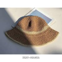 Nuevo cubo de paja de verano para mujer, sombrilla para exteriores, pescador, moda para mujer, sombrero de playa para vacaciones, regalo de primavera - details 7