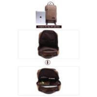 Mochila de Hombre Estilo Cuadrado de Alta Calidad en Lona Resistente al Desgaste y Impermeable Bolsa de Hombro Práctica Pequeña - details 1