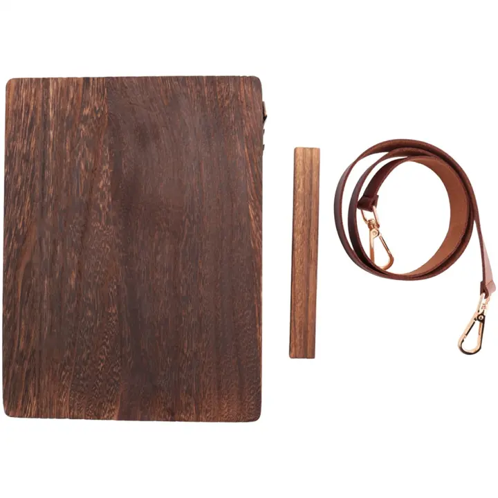 Caja de madera para escritor, almacenamiento de escritores, bolígrafo, pincel de artista, bolso de hombro portátil decorativo Retro para pintura al aire libre - 1
