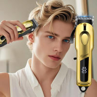 Hatteker-maquinilla eléctrica para cortar el pelo, salón profesional, cortapelos de alta potencia, uso doméstico, afeitadora de barba, empujador, carga USB - details 3