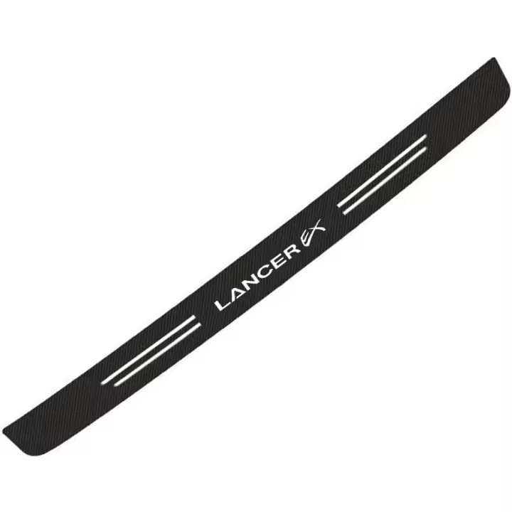 Pegatinas de Lámina de Puerta Protector de Umbral de Auto Resistente a Arañazos y Decalcomanías de Fibra de Carbono para Lancer EX Accesorios - 1