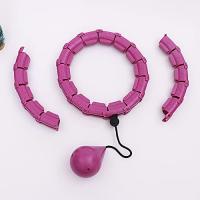 Hula Hoop con peso para fitness, pilates, aro ajustable para cintura y abdomen, equipo de ejercicio para bajar de peso, 24 bolas de pérdida de peso giratorias y desmontables para adultos y niños, bolas huecas - details 0